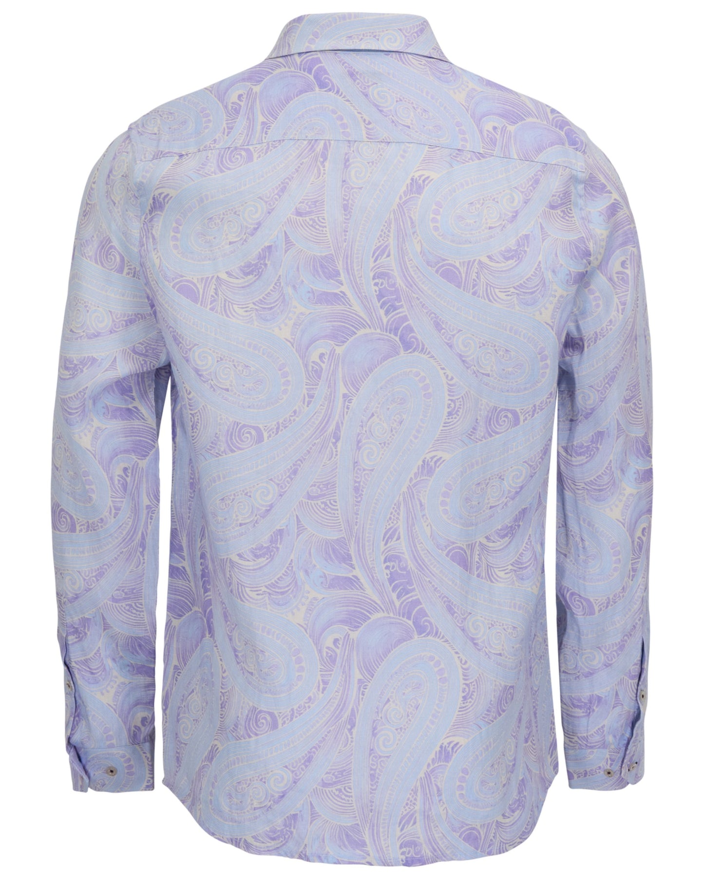 LAURENT MARAKESH PAISLEY HELIO MENS LINEN PRINTED SHIRT