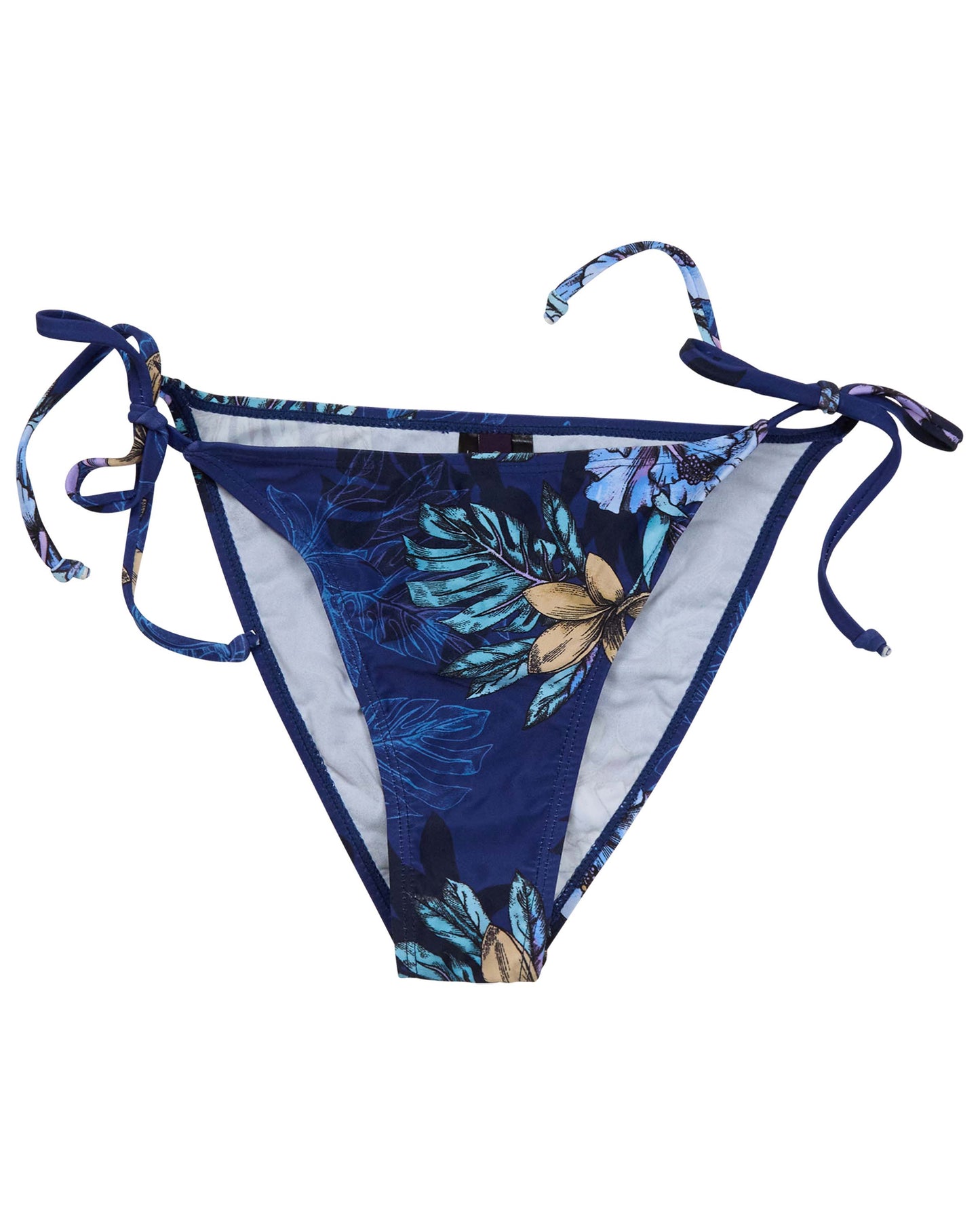 BONITA EXOTIC FLORAL NAVY WOMENS BIKINI BOTTOM