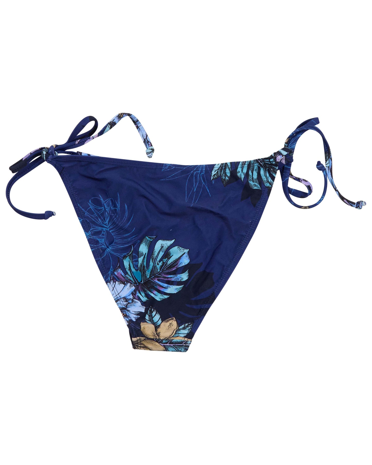 BONITA EXOTIC FLORAL NAVY WOMENS BIKINI BOTTOM