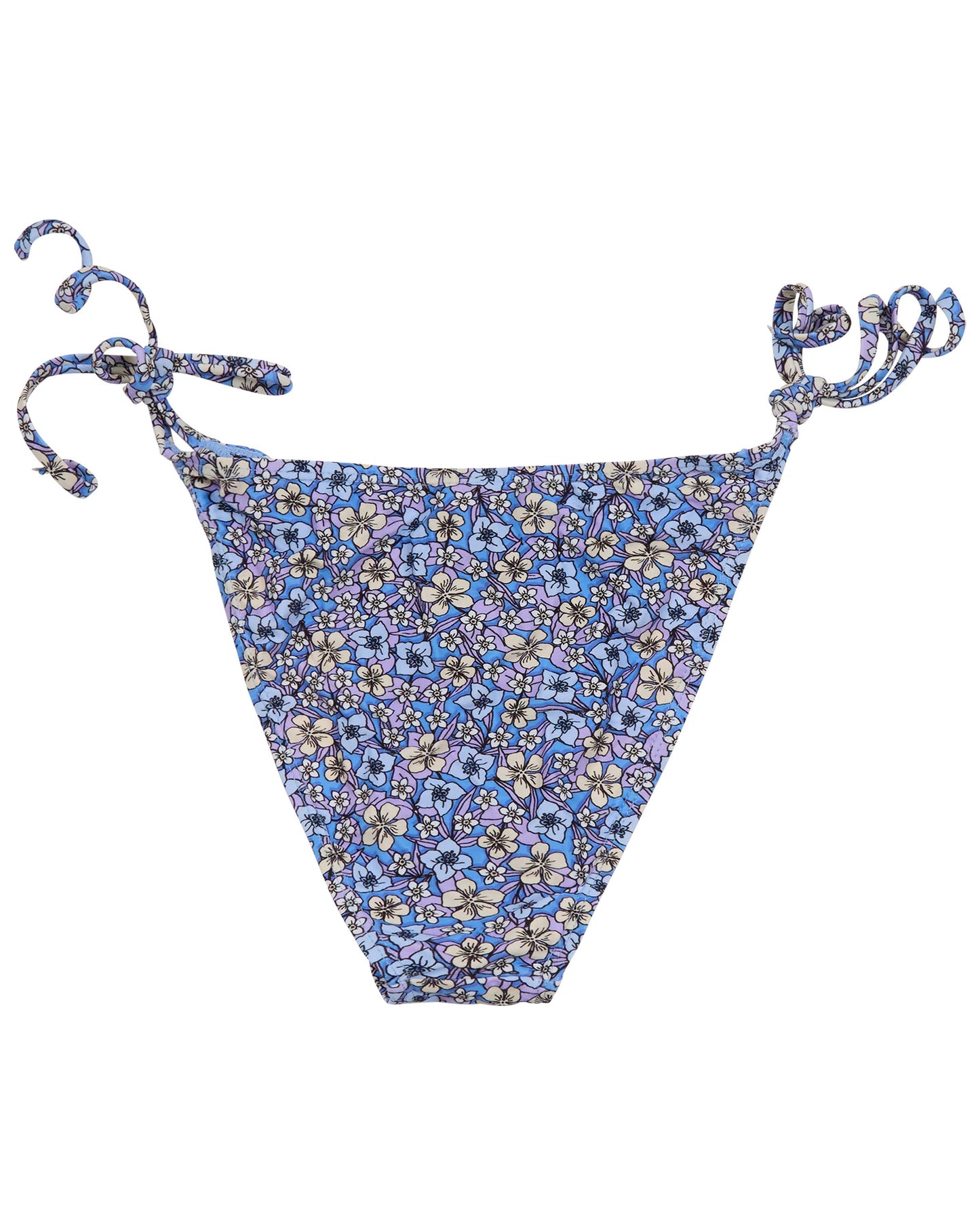 BONITA FLORAL FIELD BLUE WOMENS BIKINI BOTTOM