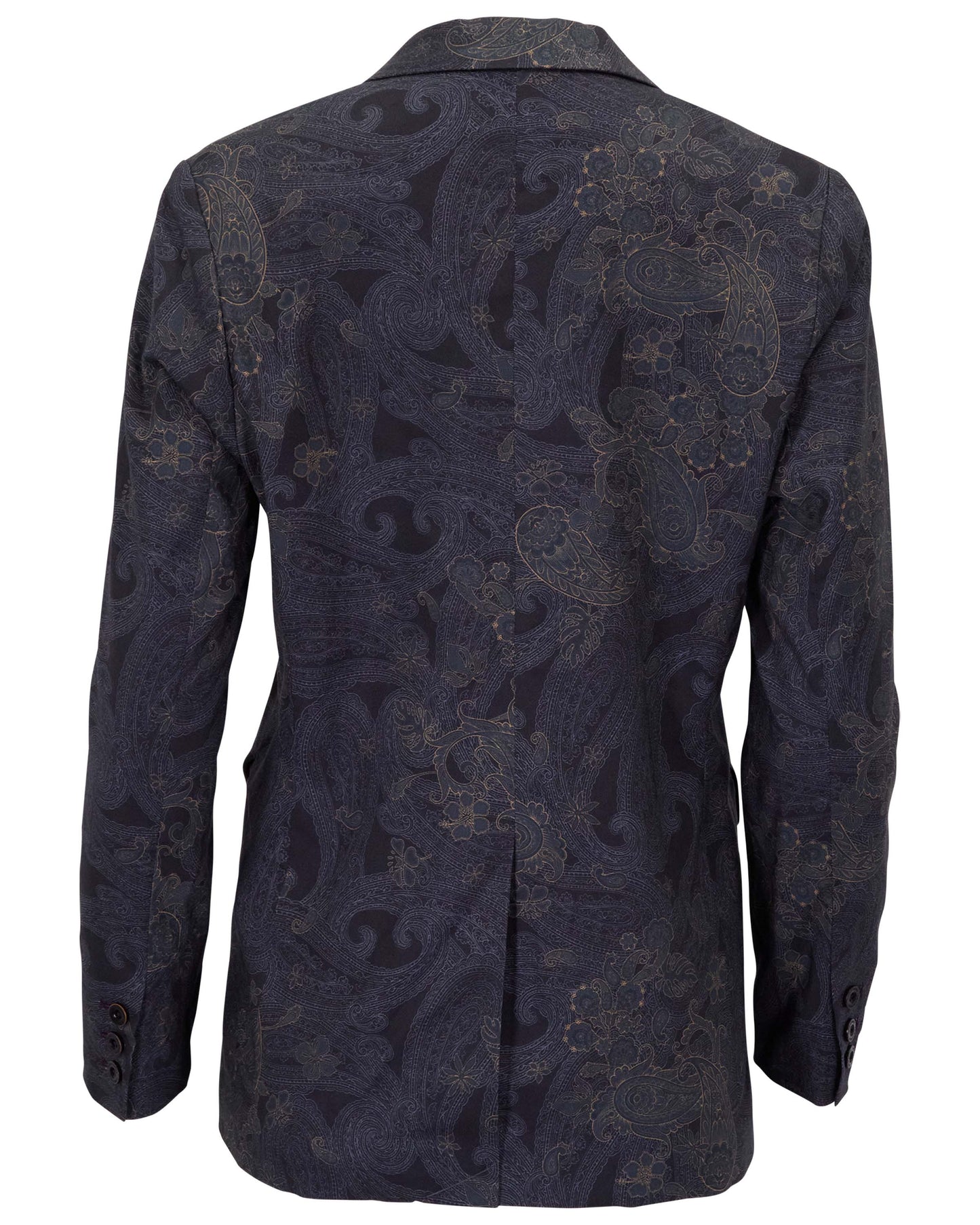 JANE PAISLEY EXPLOSION BLACK WOMENS TAILORED BLAZER