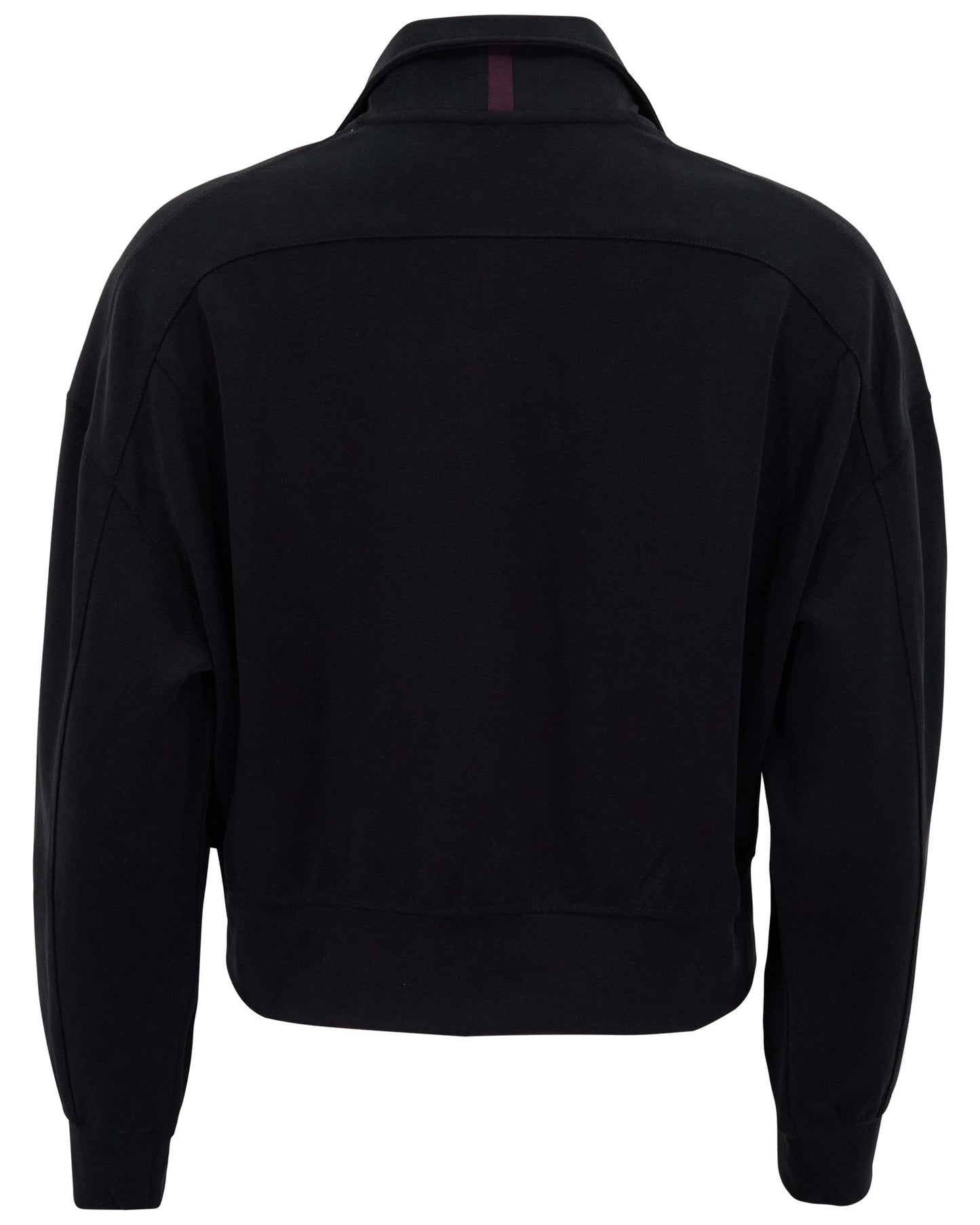 JUDY VERY BLACK WOMENS CROPPED ZIP JACKET
