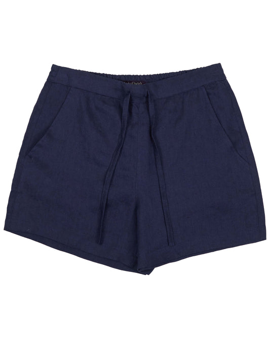 LEANNE NAVY WOMENS DRAWSTRING SHORT