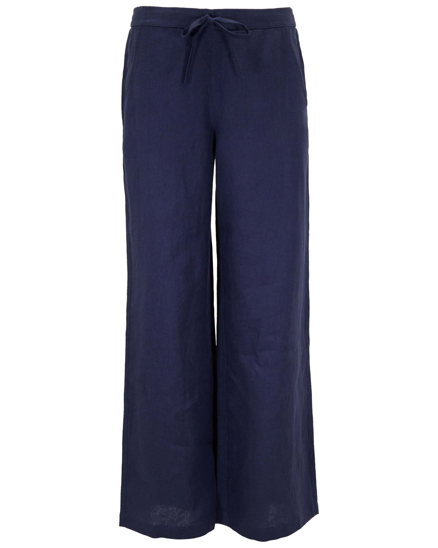LILLIAN NAVY WOMENS WIDE-LEG PANT