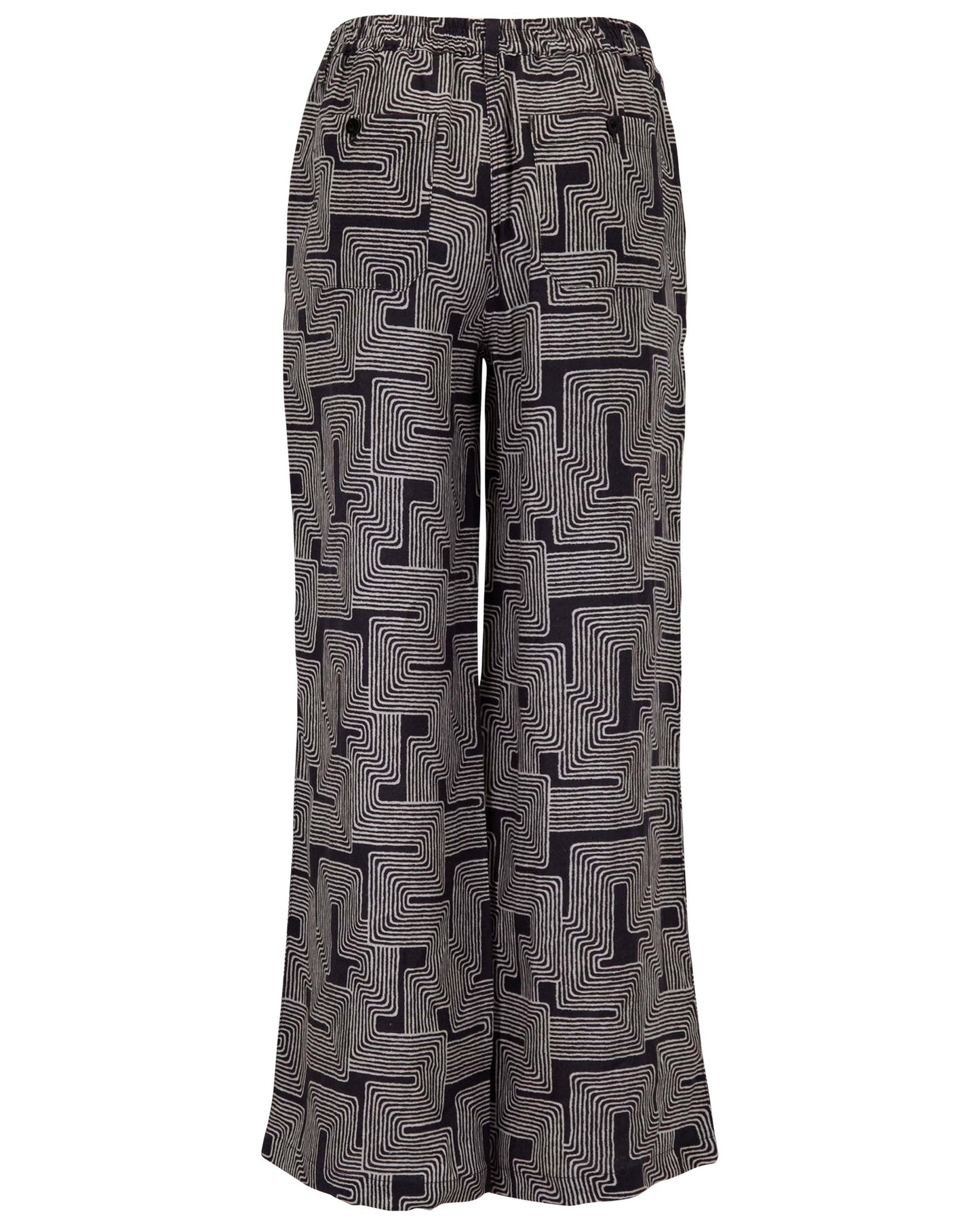 DEANNA INTER TWINE BLACK WOMENS WIDE-LEG PANT