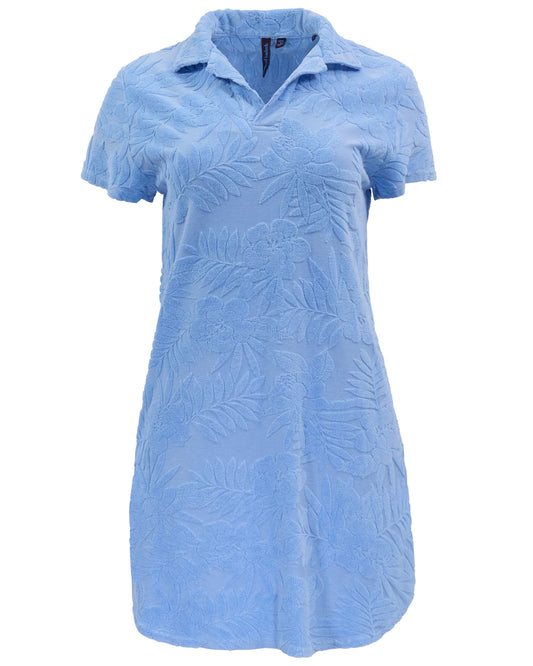 JOSEPHINE BLUE WOMENS TERRY TOWELING DRESS
