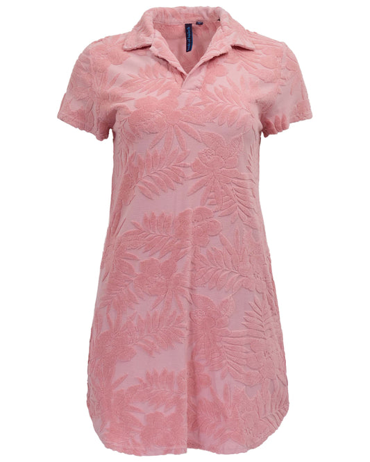 JOSEPHINE CORAL WOMENS TERRY TOWELING DRESS