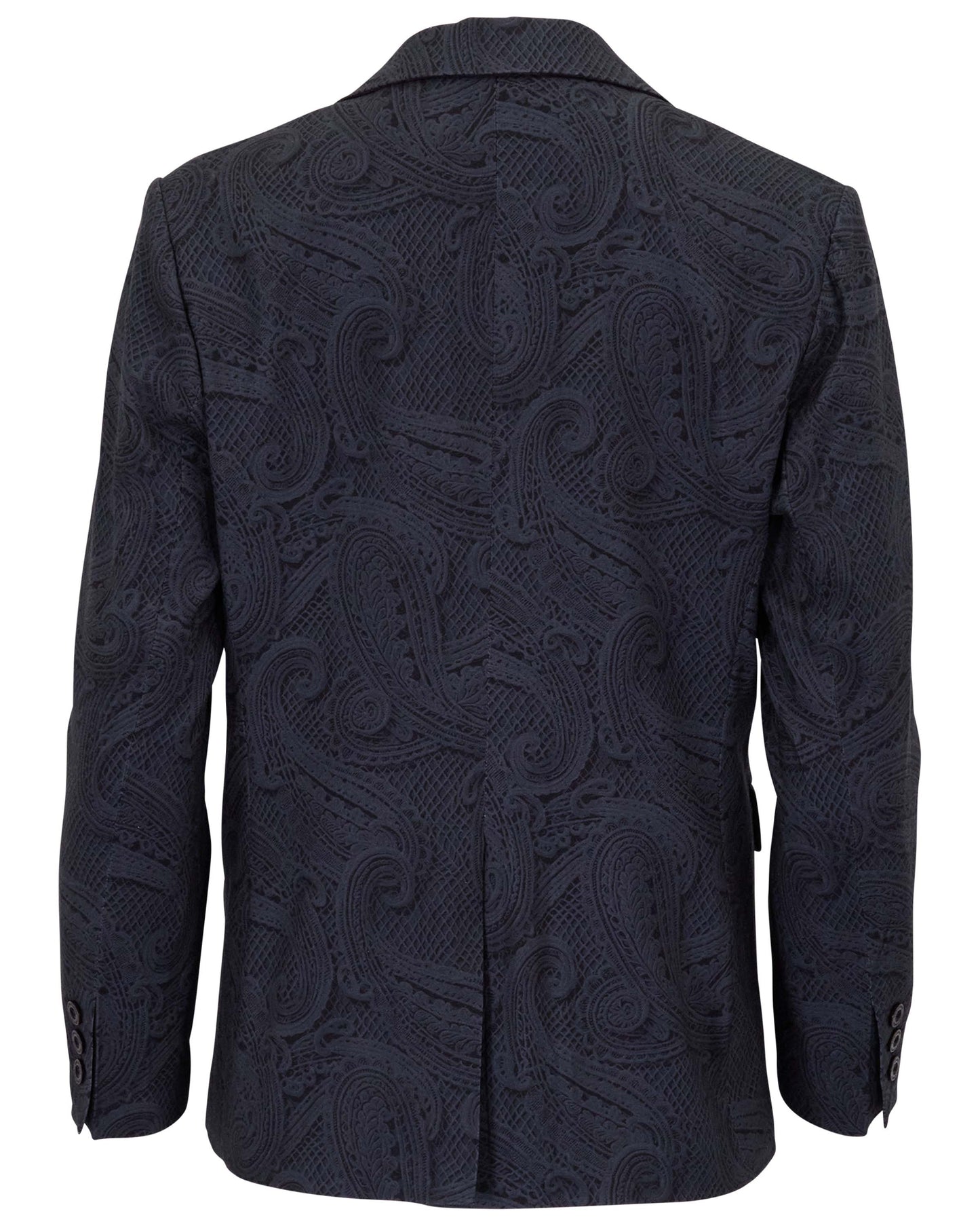 JULIA CROCHET PAISLEY CAVIAR WOMENS TAILORED BLAZER