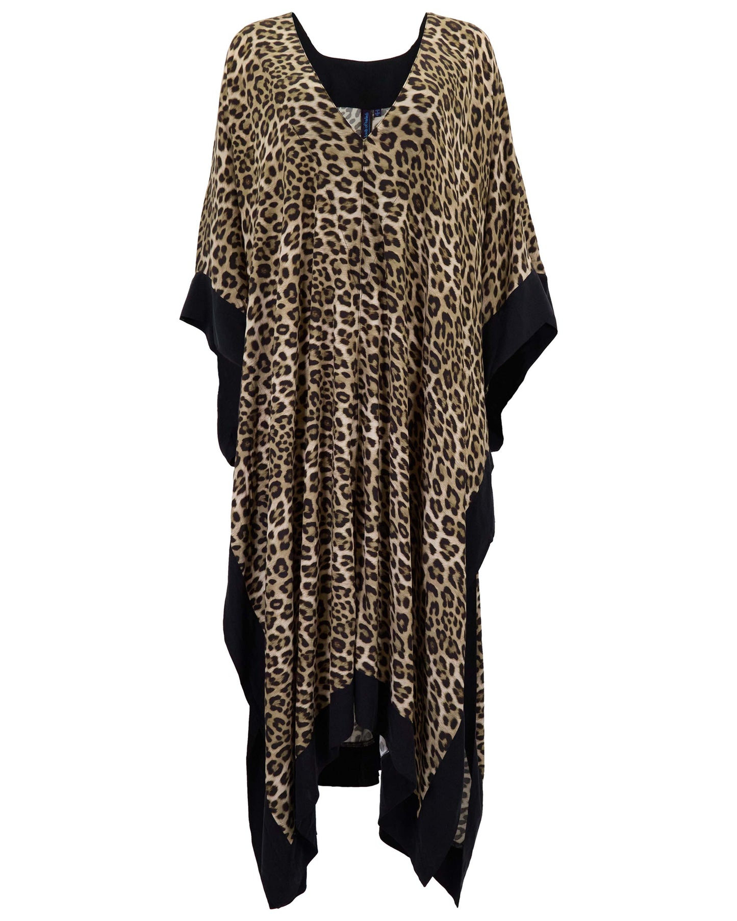 KIERA LEOPARD BROWN WOMENS KAFTAN