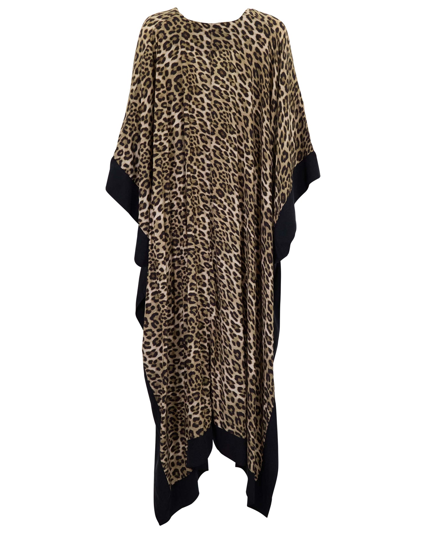 KIERA LEOPARD BROWN WOMENS KAFTAN