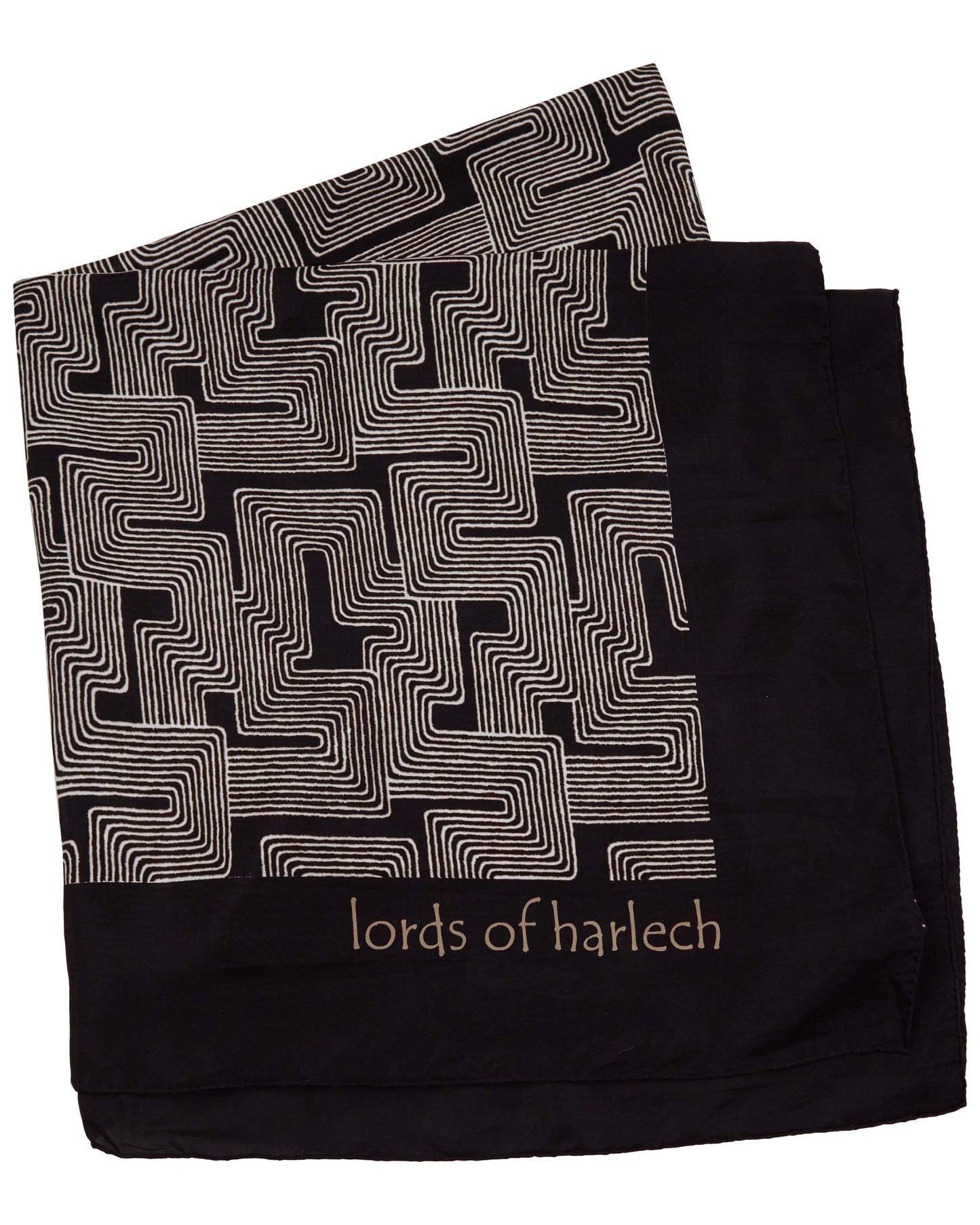 SAPPHIRA INTER TWINE BLACK WOMENS PRINTED SCARF