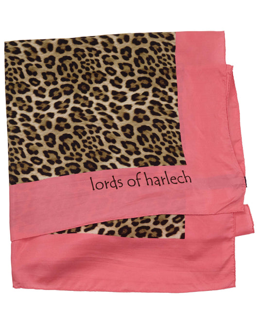 SAPPHIRA LEOPARD BROWN WOMENS PRINTED SCARF