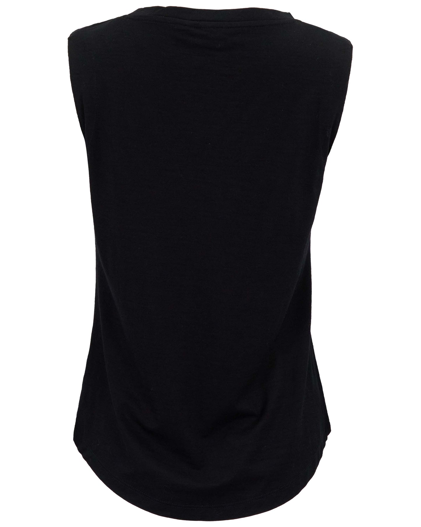 TARA BLACK WOMENS MUSCLE TANK