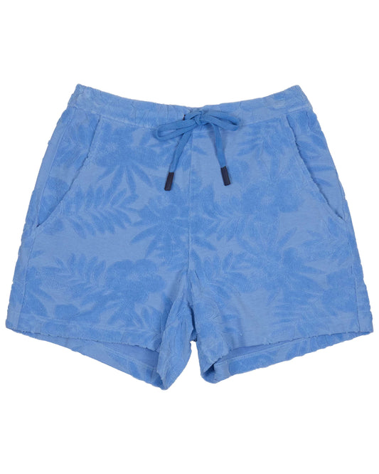 TESS BLUE WOMENS DRAWSTRING TERRY TOWELING SHORT