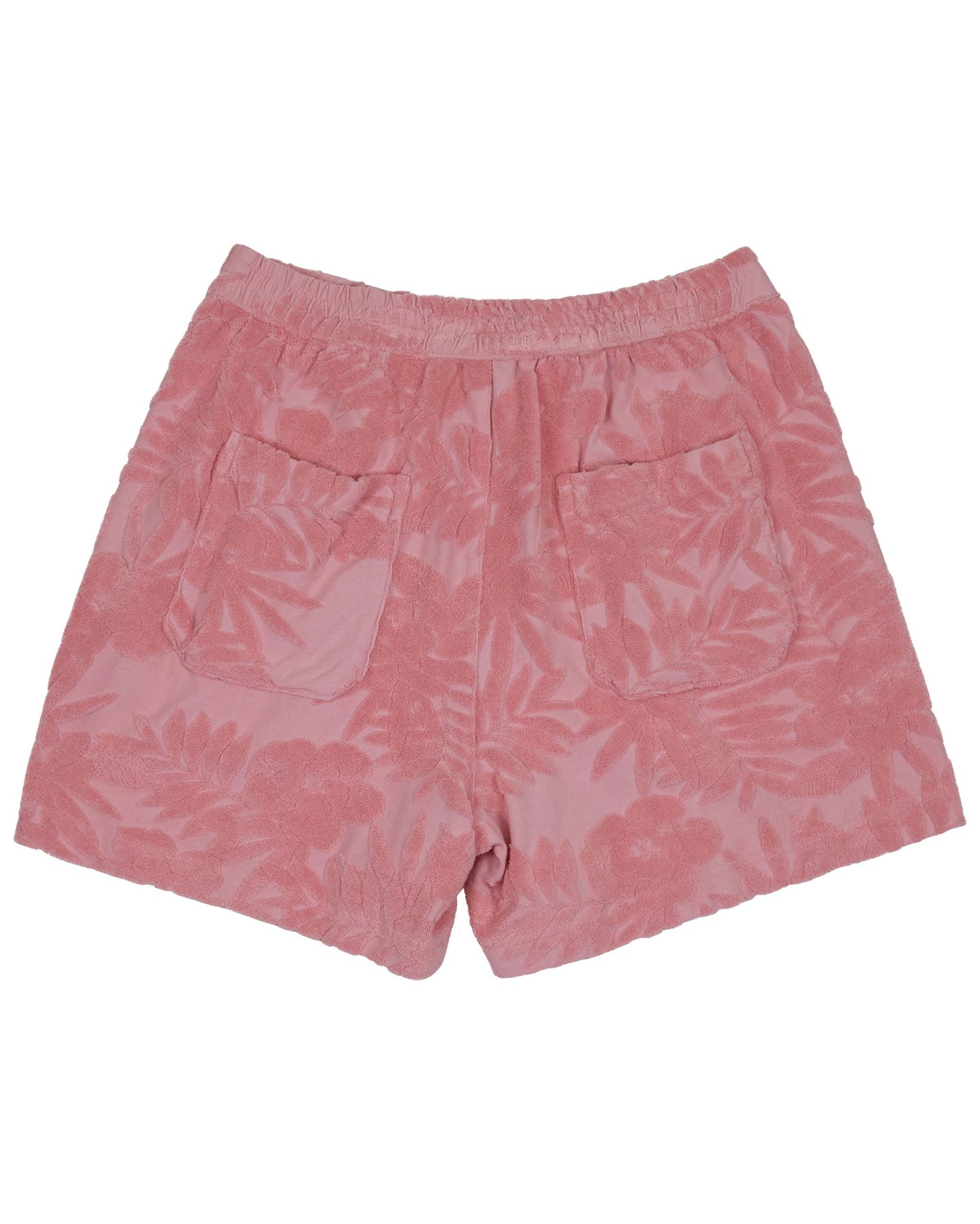TESS CORAL WOMENS DRAWSTRING TERRY TOWELING SHORT