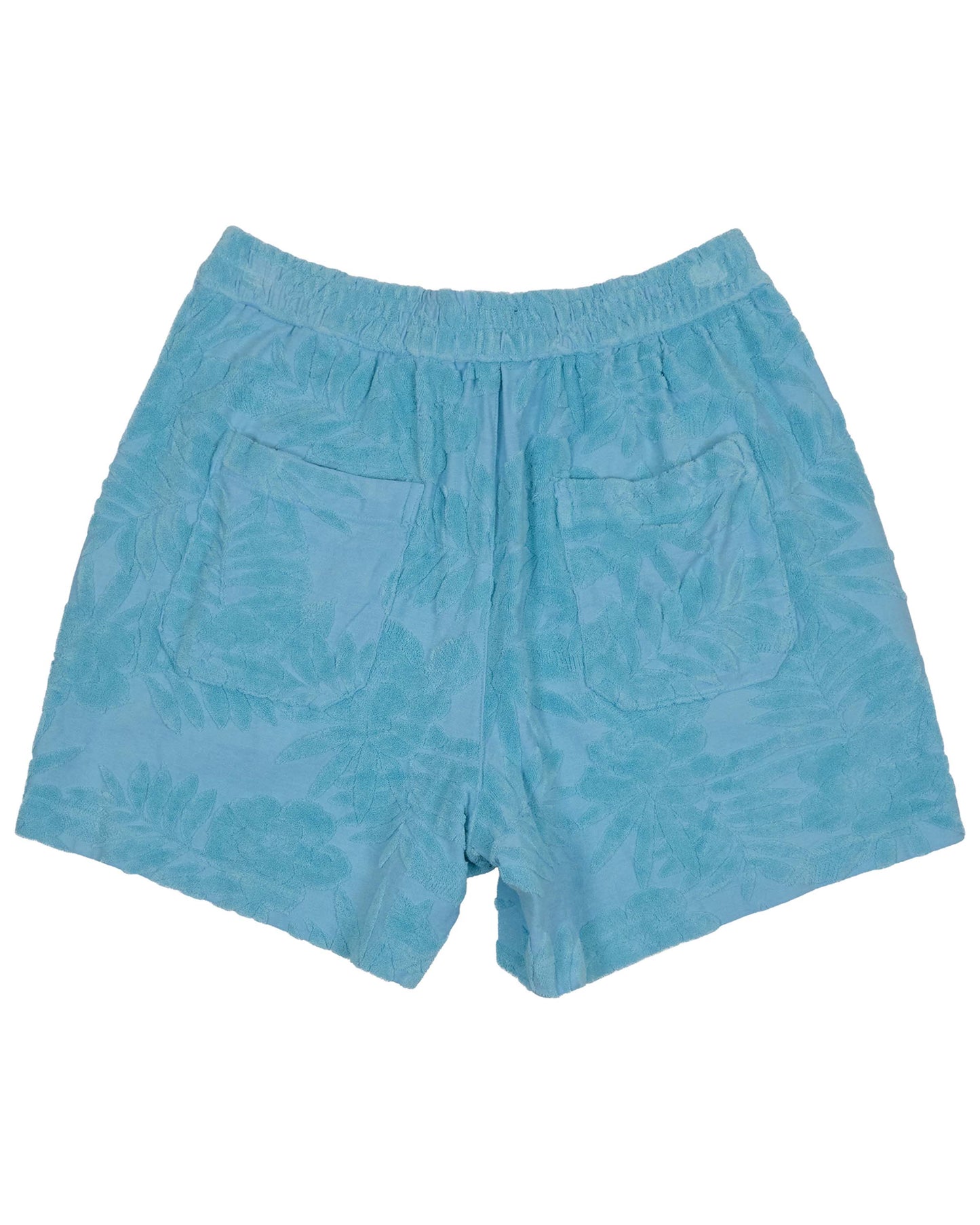 TESS TEAL WOMENS DRAWSTRING TERRY TOWELING SHORT