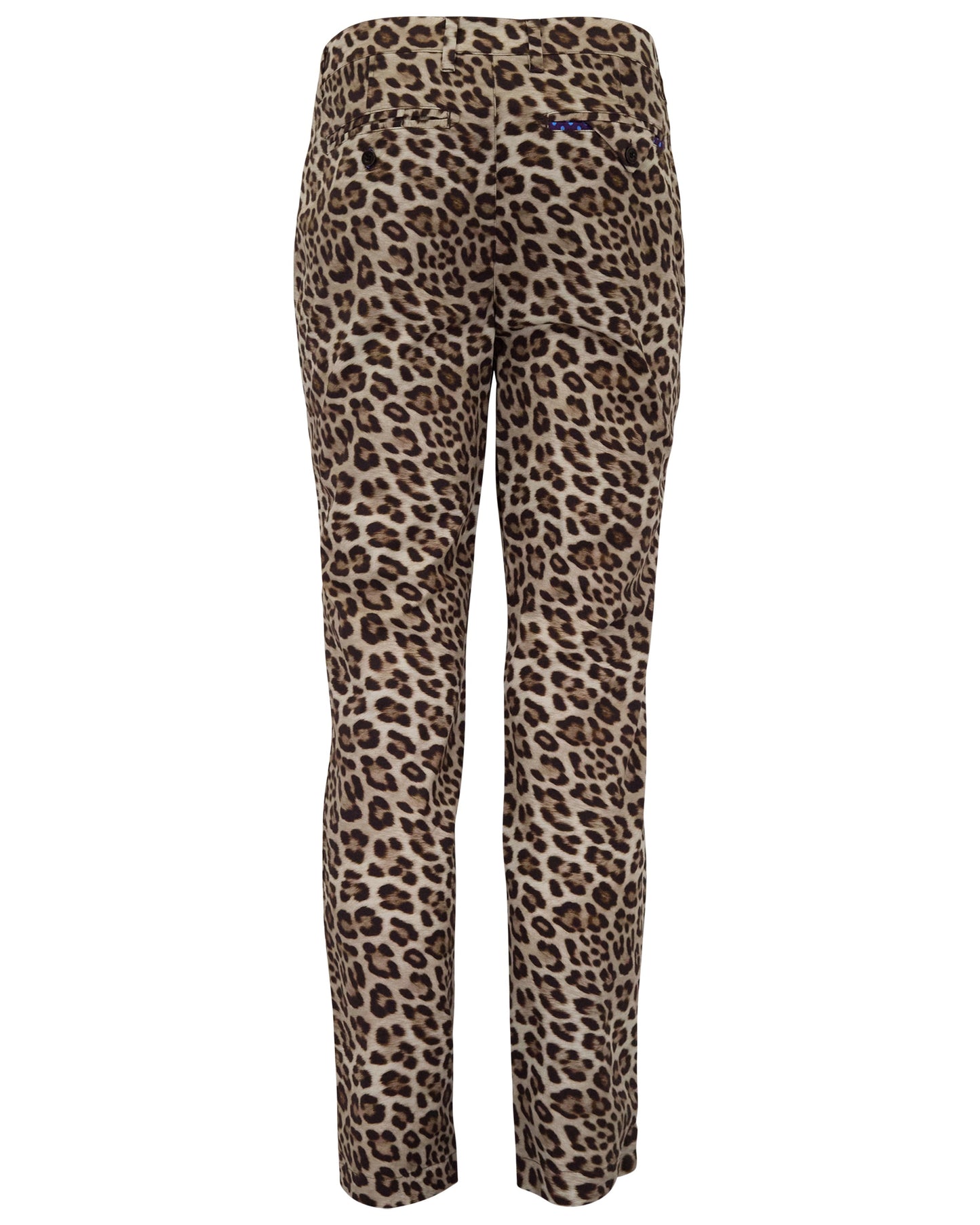 CHARLES LEOPARD BROWN MENS TAILORED PANT
