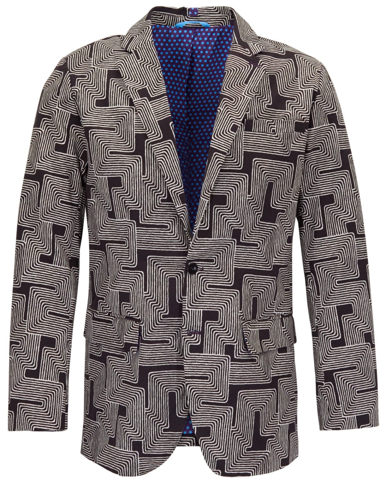 JULIUS INTER TWINE BLACK MENS TAILORED BLAZER