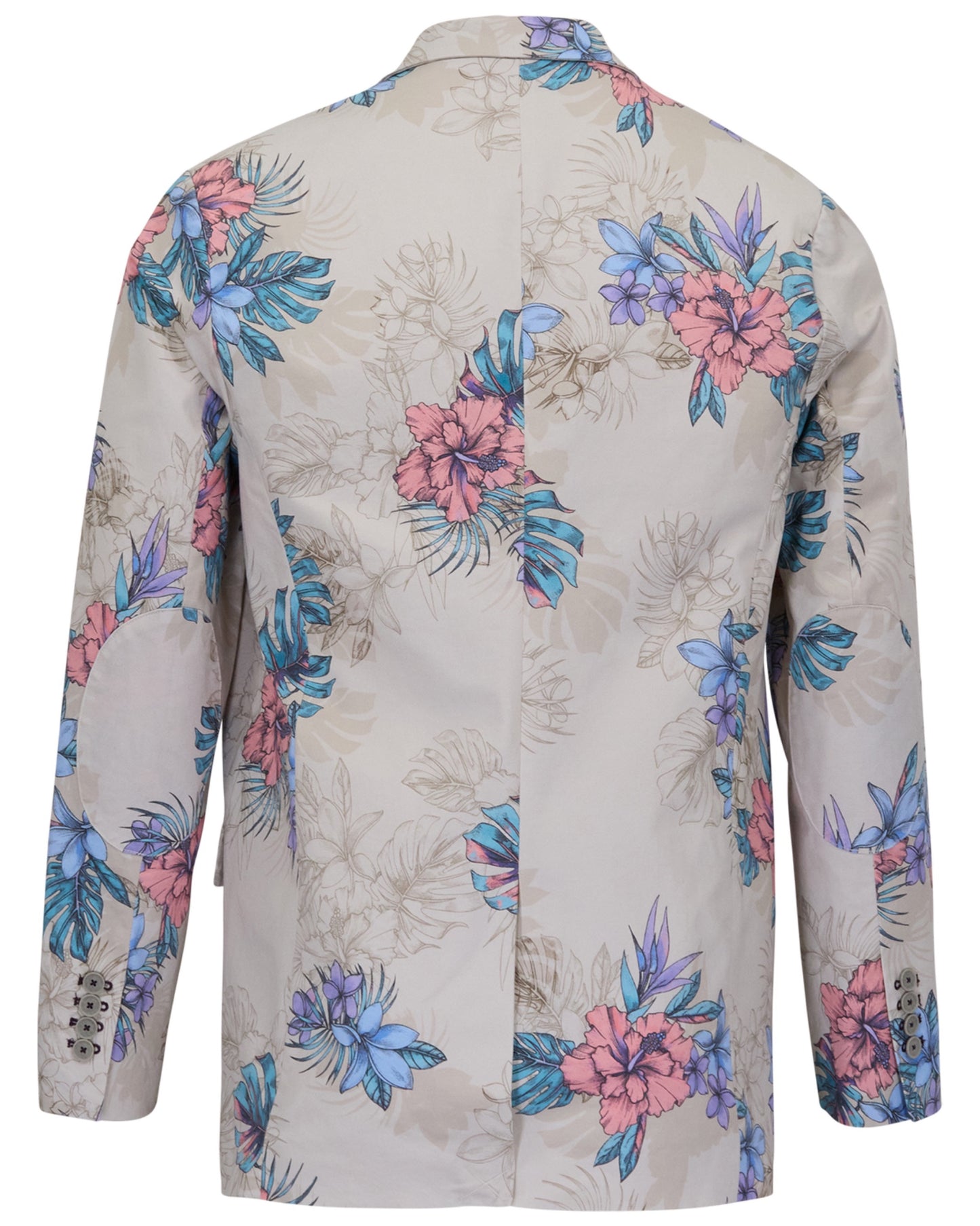 HADRIAN EXOTIC FLORAL NEUTRAL MENS TAILORED BLAZER