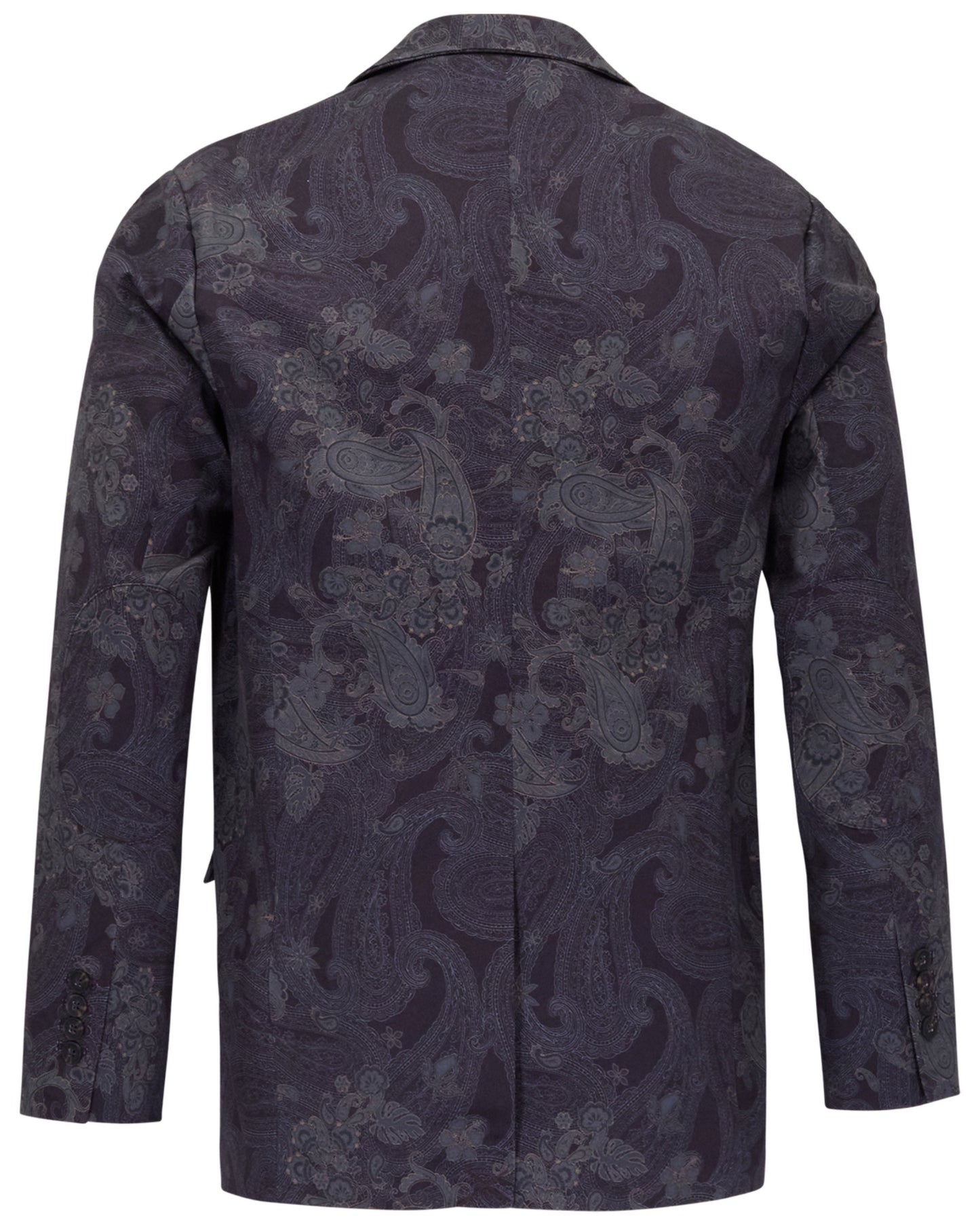 HADRIAN PAISLEY EXPLOSION BLACK MENS TAILORED BLAZER
