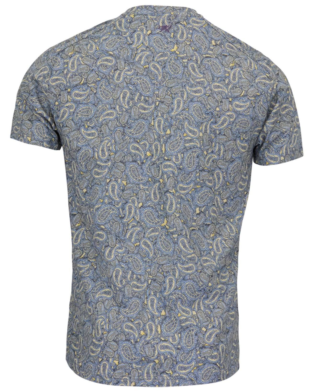 MAZE PAISLEY PILE SUNSHINE MENS VNECK TEE