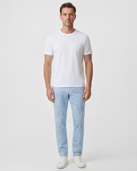 CASPIAN MARAKESH PAISLEY TEAL MENS TAILORED PANT