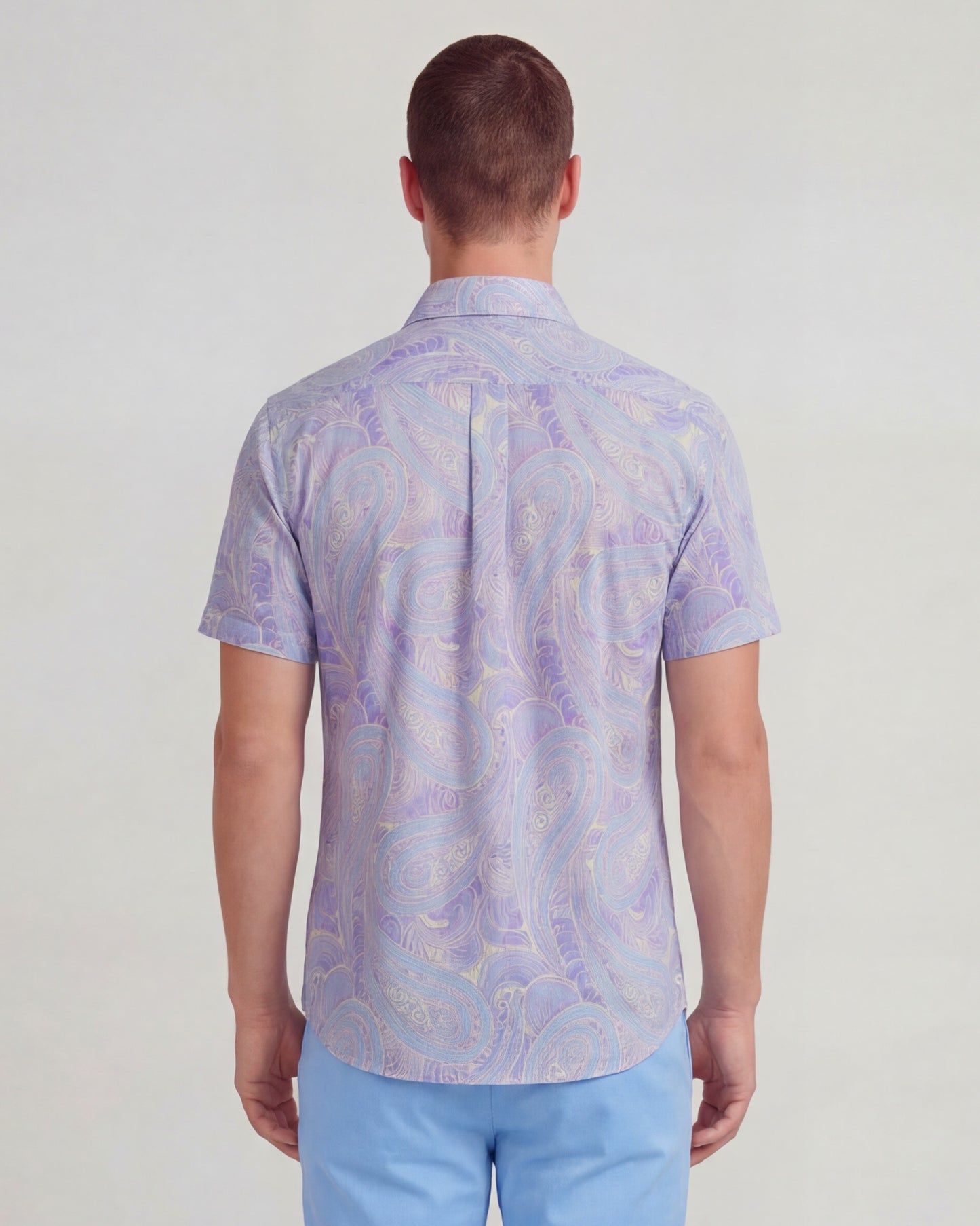 TYLER MARAKESH PAISLEY HELIO MENS SHORT SLEEVE SHIRT