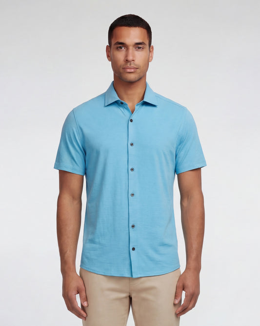 TYLER TEAL MENS SHORT SLEEVE SHIRT