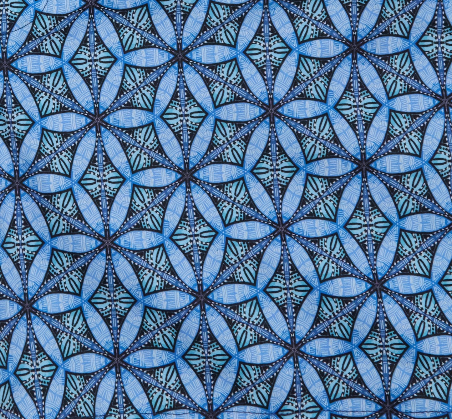 POOL TRIBAL BLUE MENS SWIM TAILORED SHORT