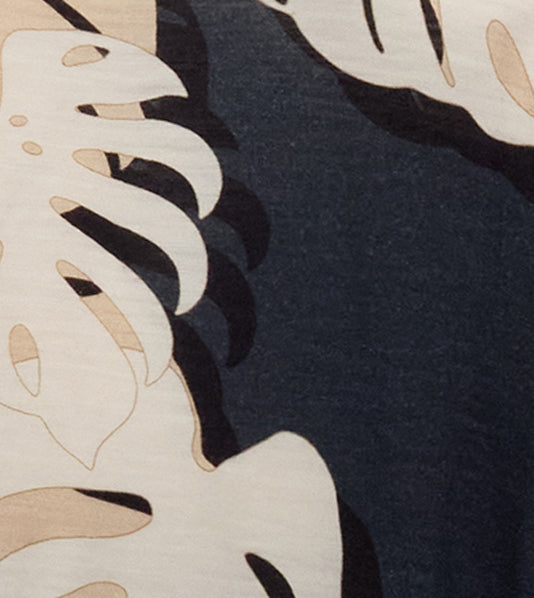 TOBIAS MONSTERA FLORAL SMOKE MENS MERINO WOOL BUTTON-UP SHIRT