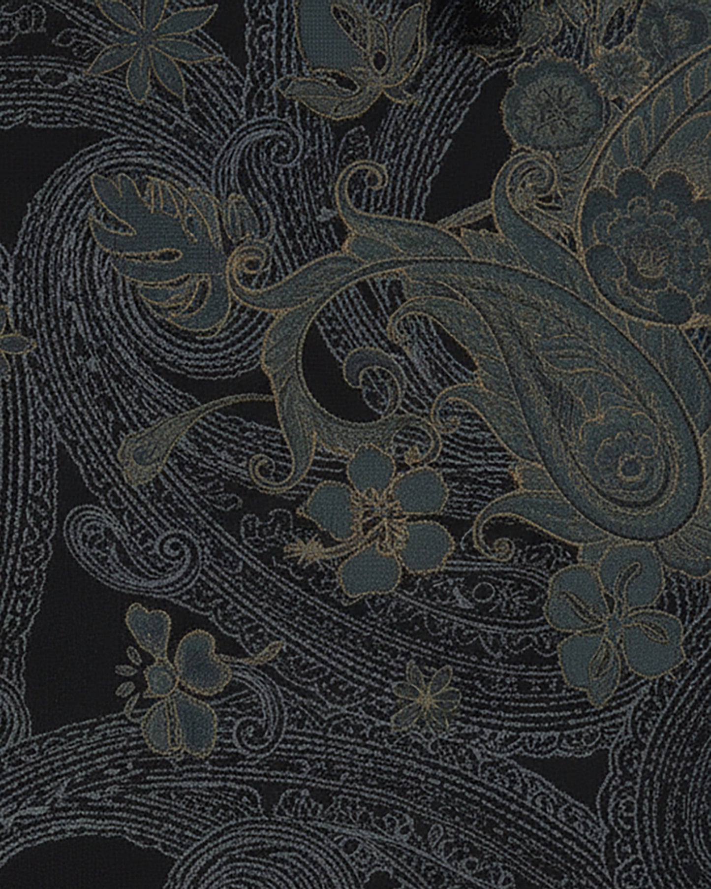 JACK PAISLEY EXPLOSION BLACK MENS FLAT FRONT PANT