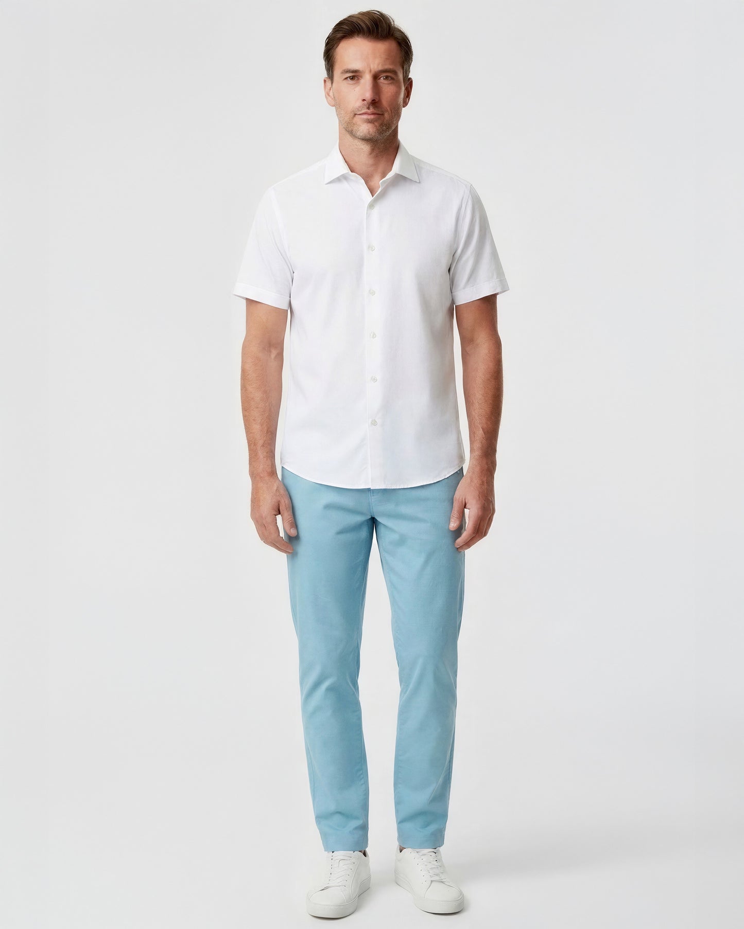 JACK TEAL MENS FLAT FRONT PANT