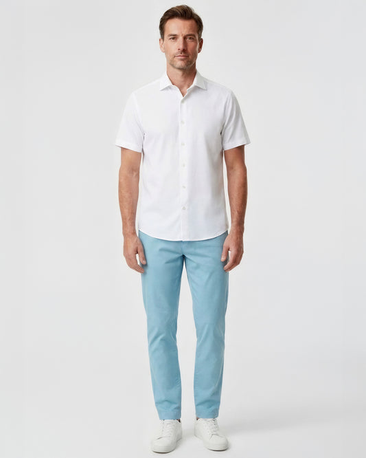 JACK TEAL MENS FLAT FRONT PANT