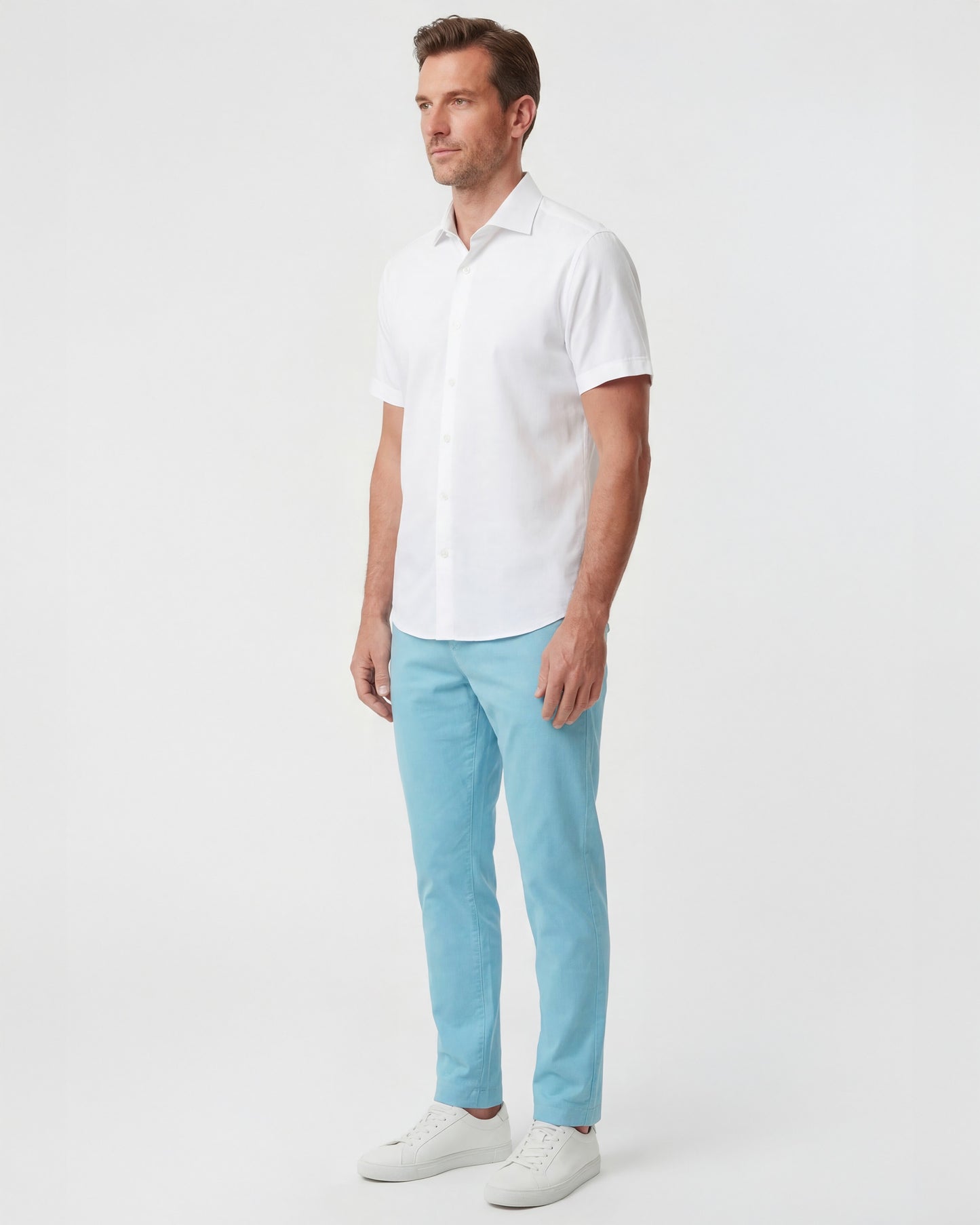 JACK TEAL MENS FLAT FRONT PANT