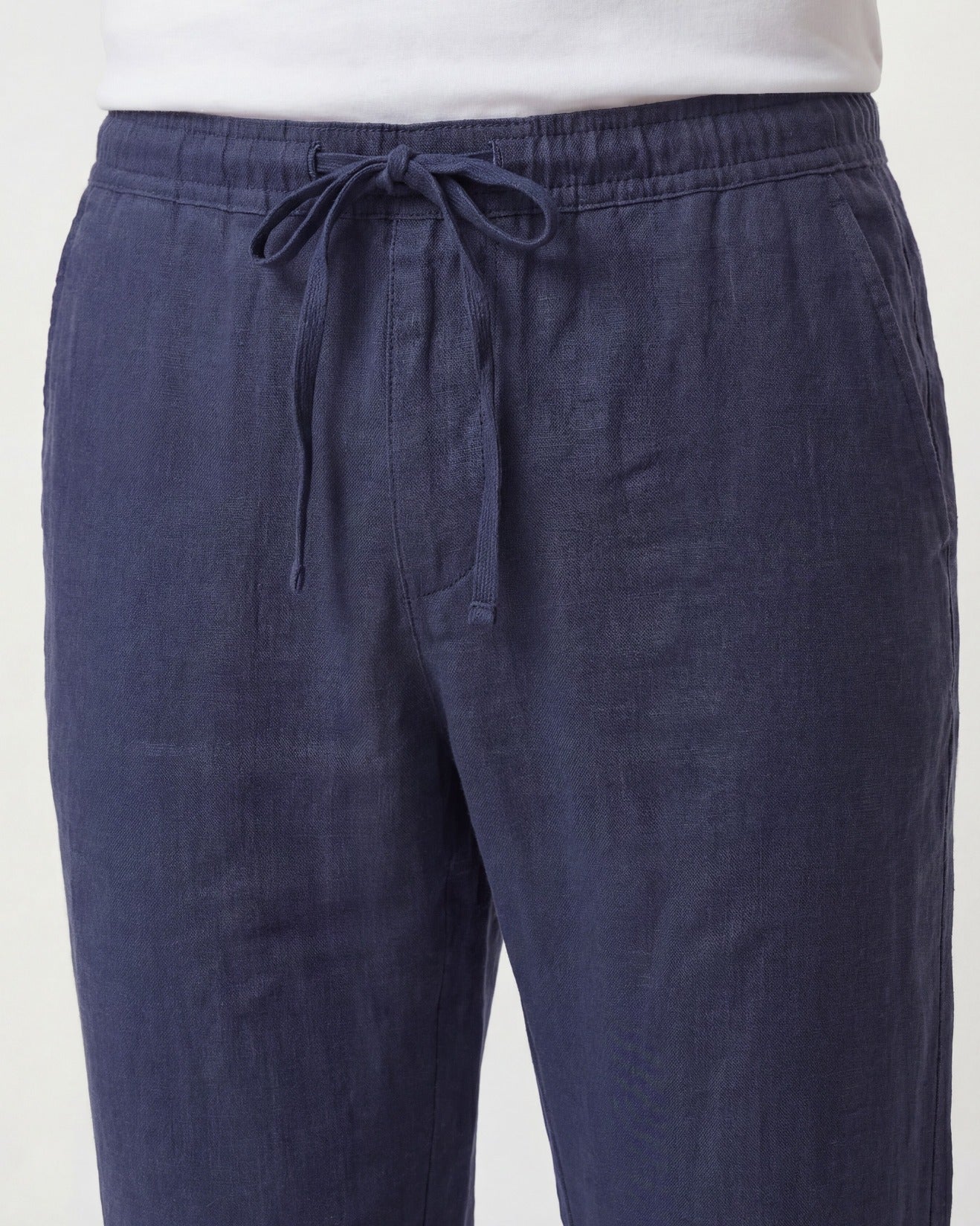 DEVON LINEN PANT - NAVY