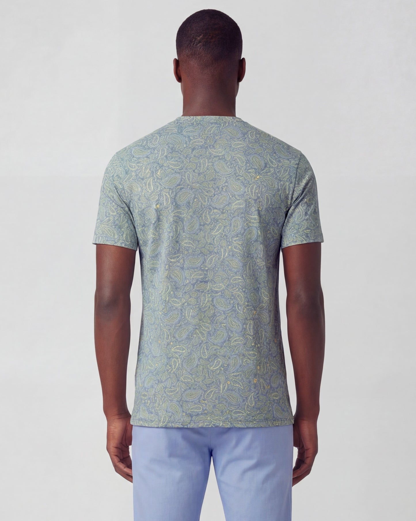 MAZE PAISLEY PILE SUNSHINE MENS VNECK TEE