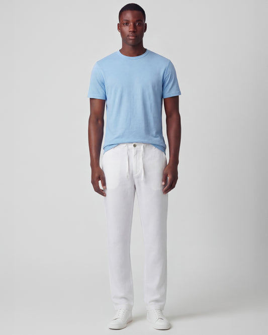 DEVON LINEN PANT - WHITE