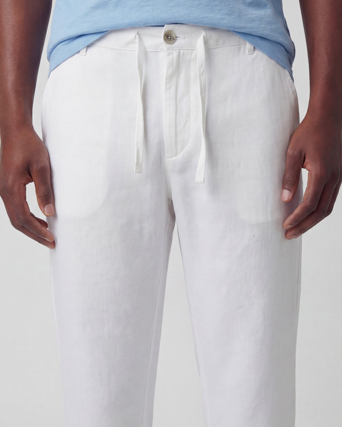 DEVON LINEN PANT - WHITE