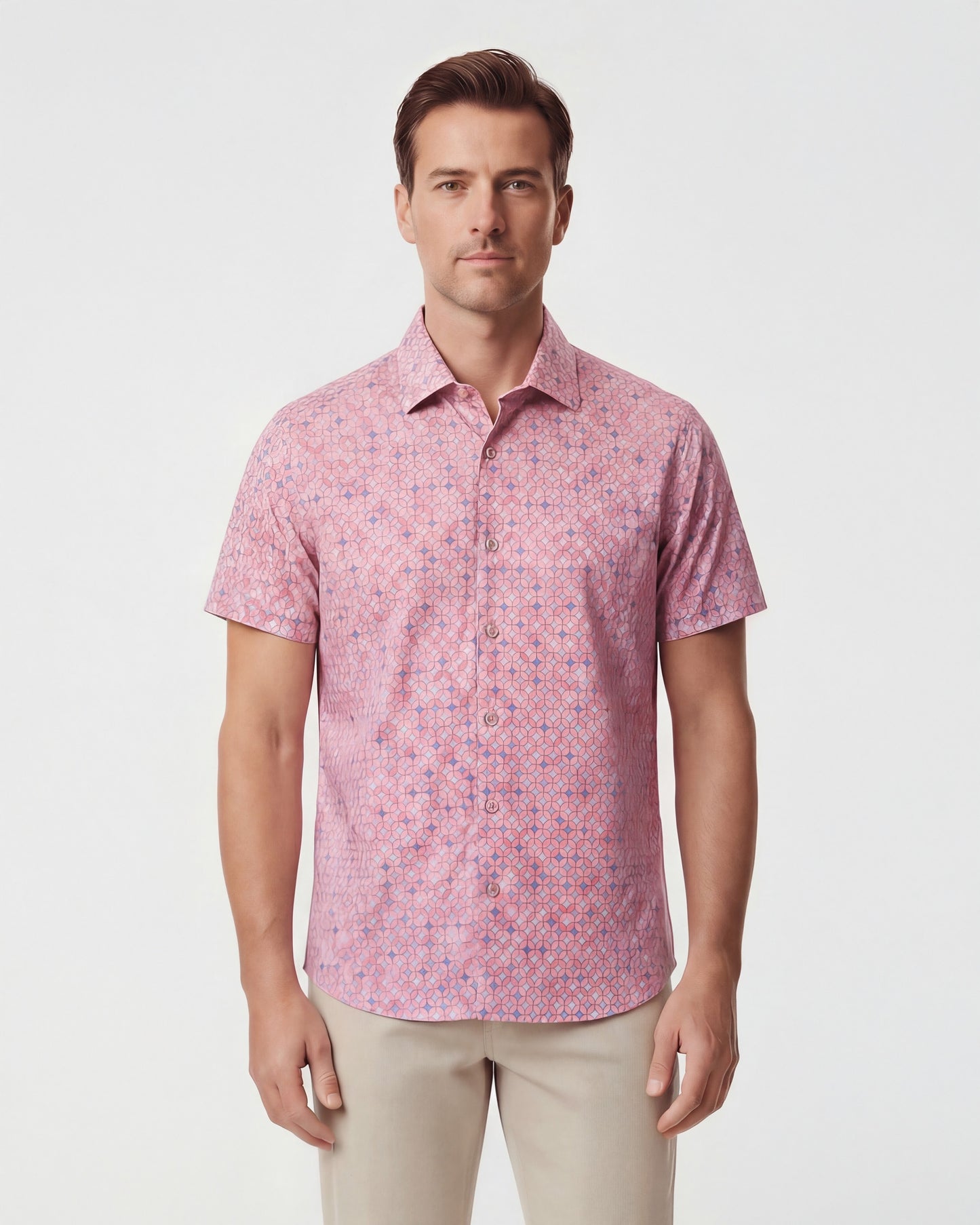 SCOTT RETRO STAR CORAL MENS PRINTED SHIRT