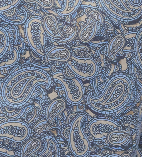 TIM PAISLEY PILE NATURAL MENS PRINTED BUTTON UP SHIRT