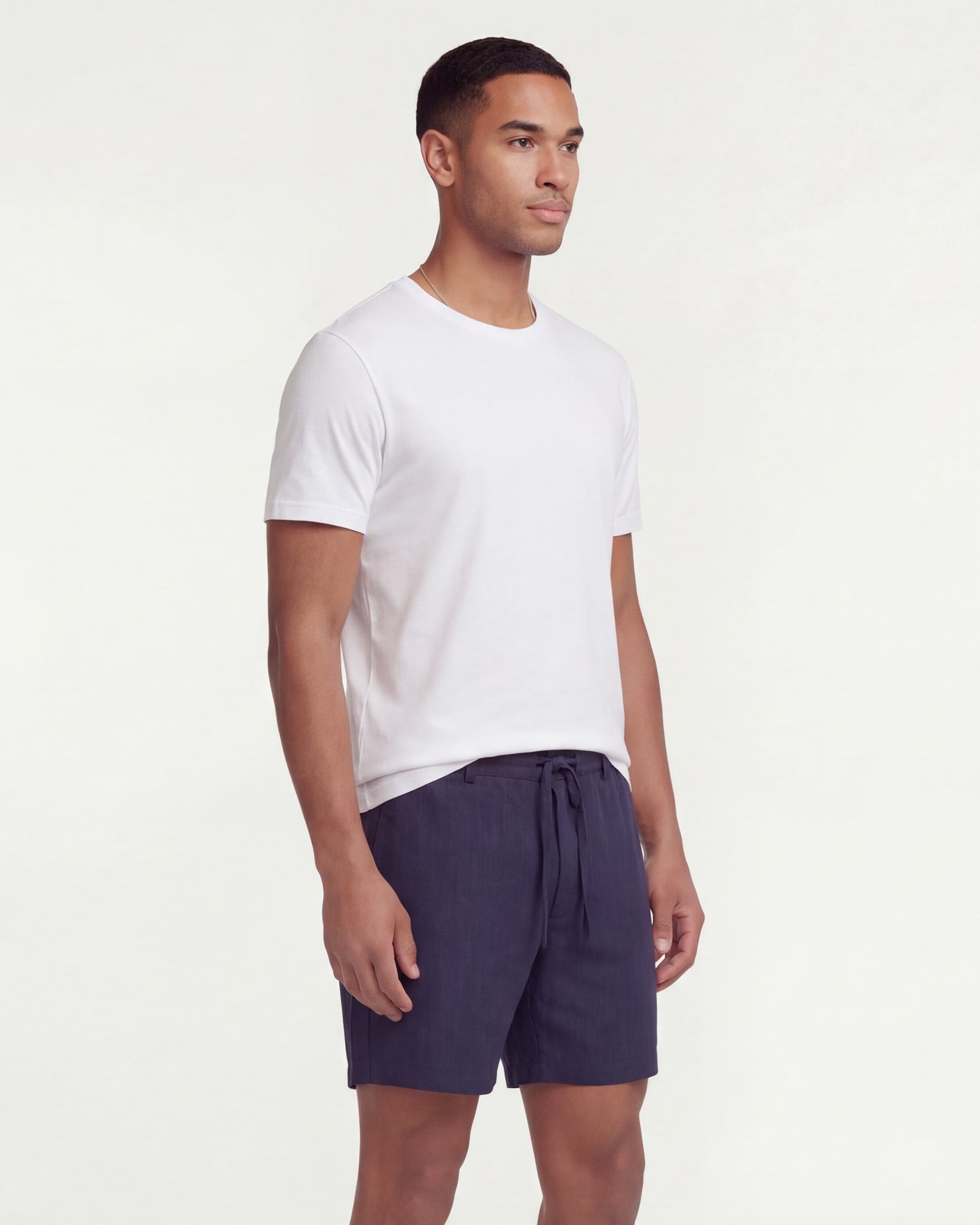 DEVONSHIRE LINEN SHORT - NAVY