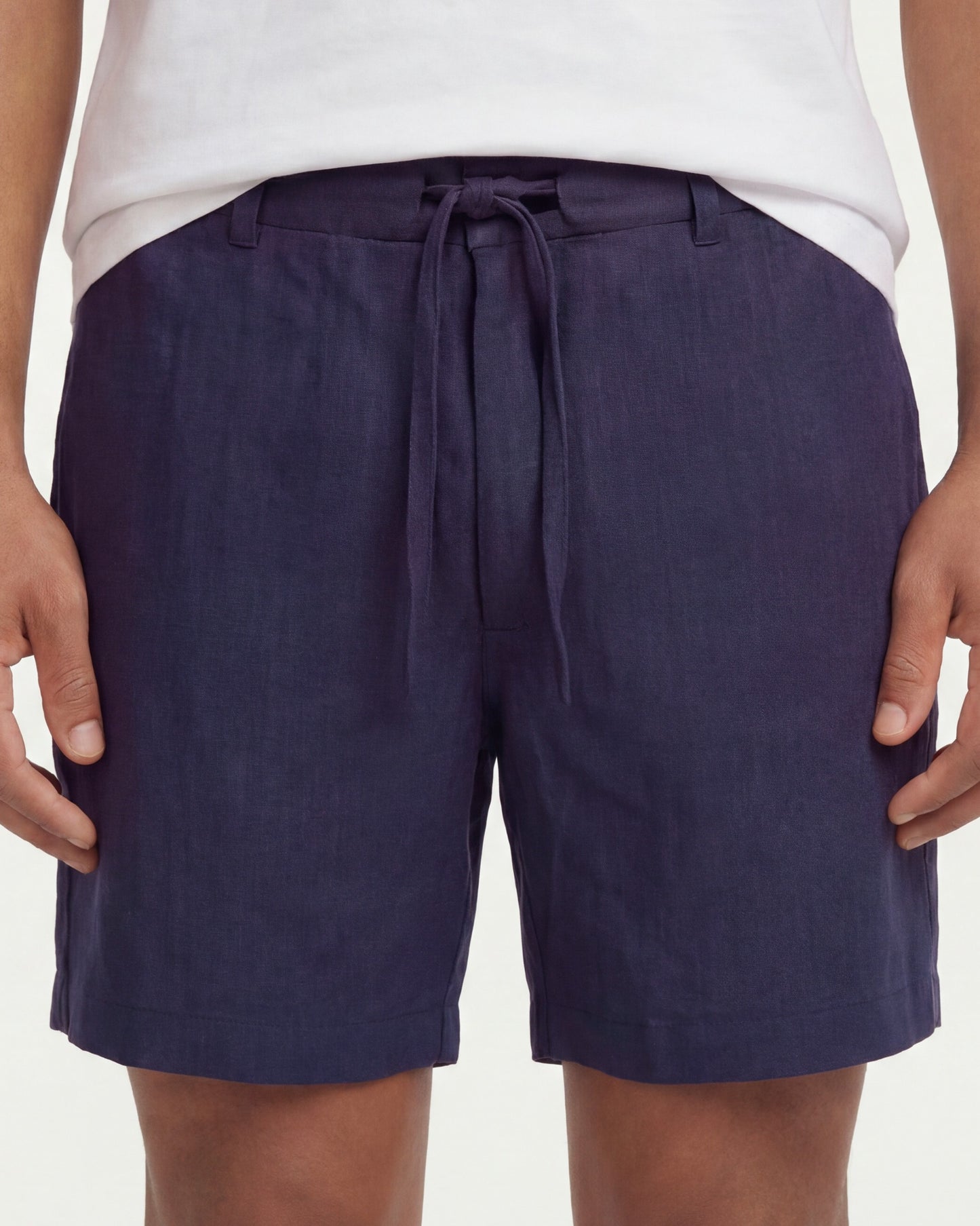 DEVONSHIRE LINEN SHORT - NAVY