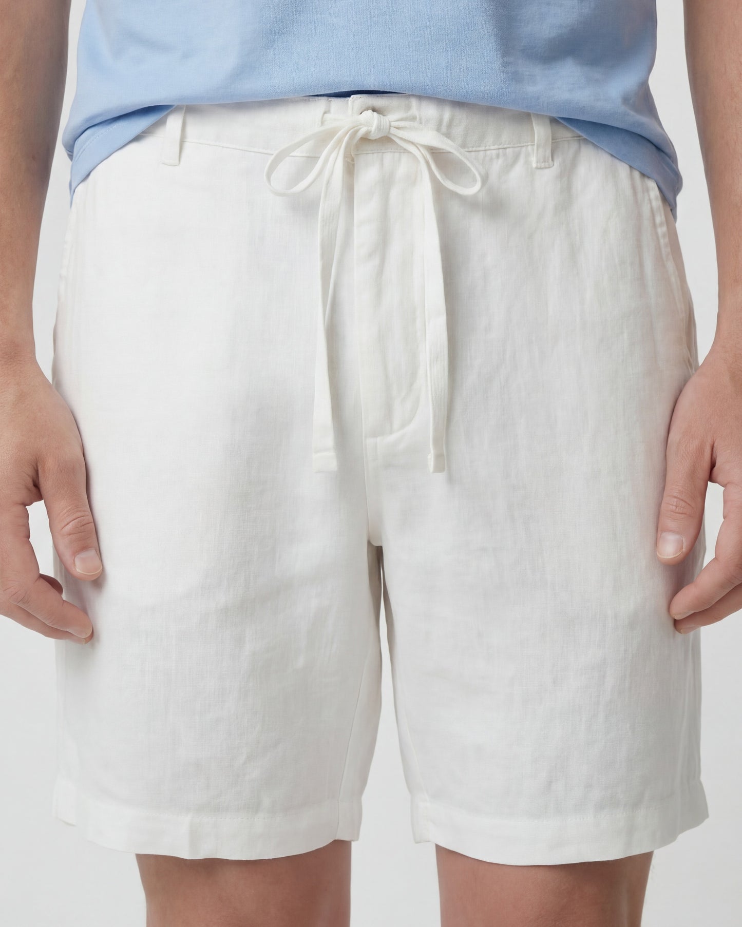 DEVONSHIRE LINEN SHORT - WHITE