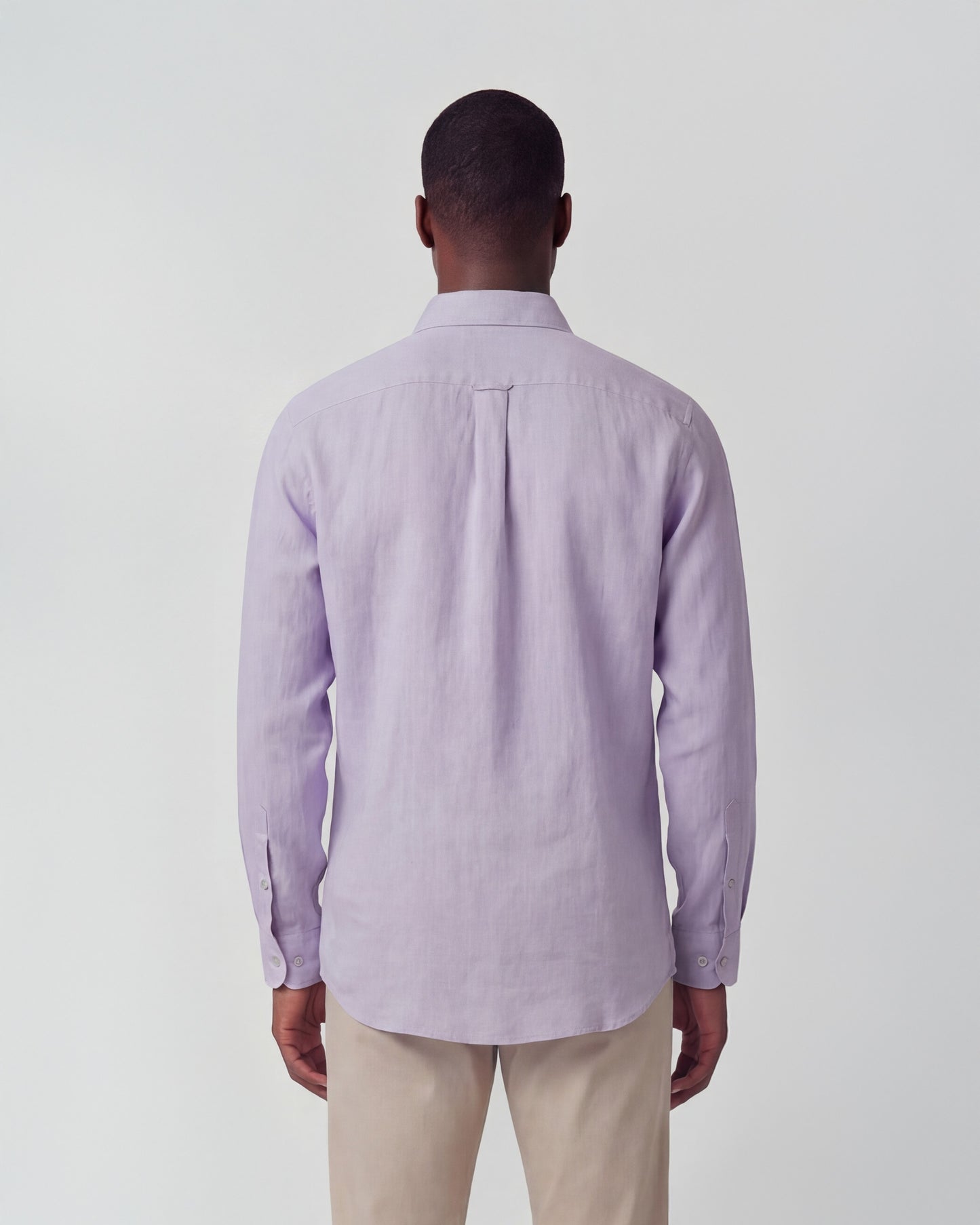 LAURENT LINEN SHIRT - LAVENDER