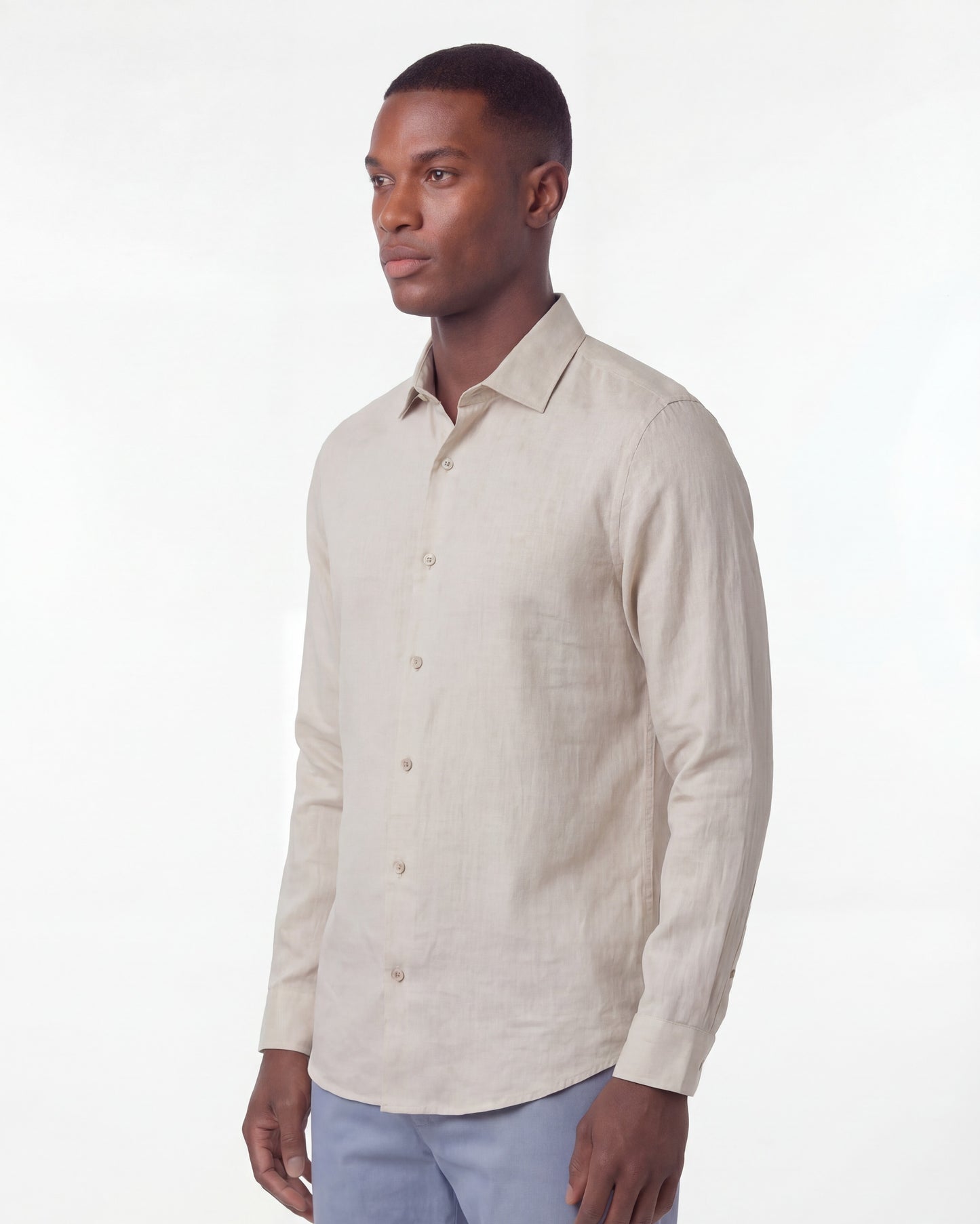LAURENT LINEN SHIRT - NATURAL