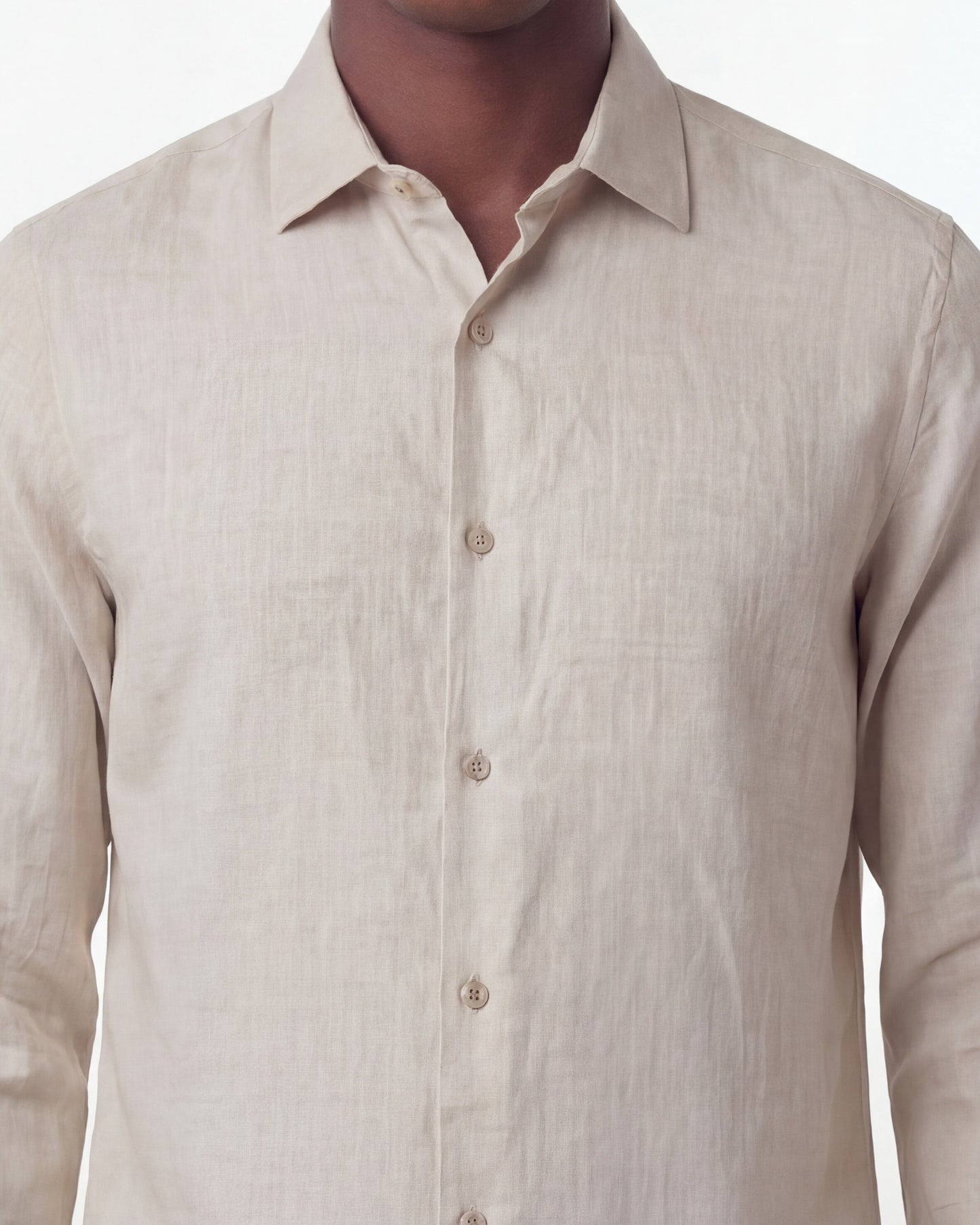 LAURENT LINEN SHIRT - NATURAL