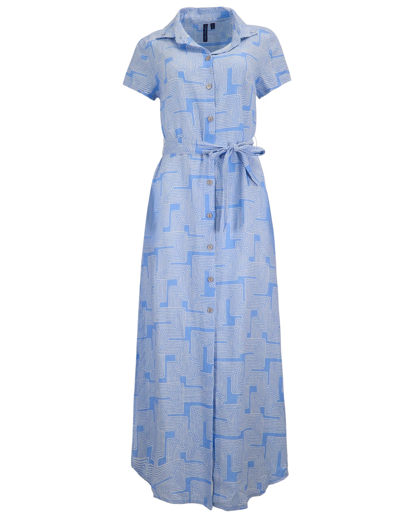 DORINDA INTER TWINE BLUE WOMENS SHIRT DRESS