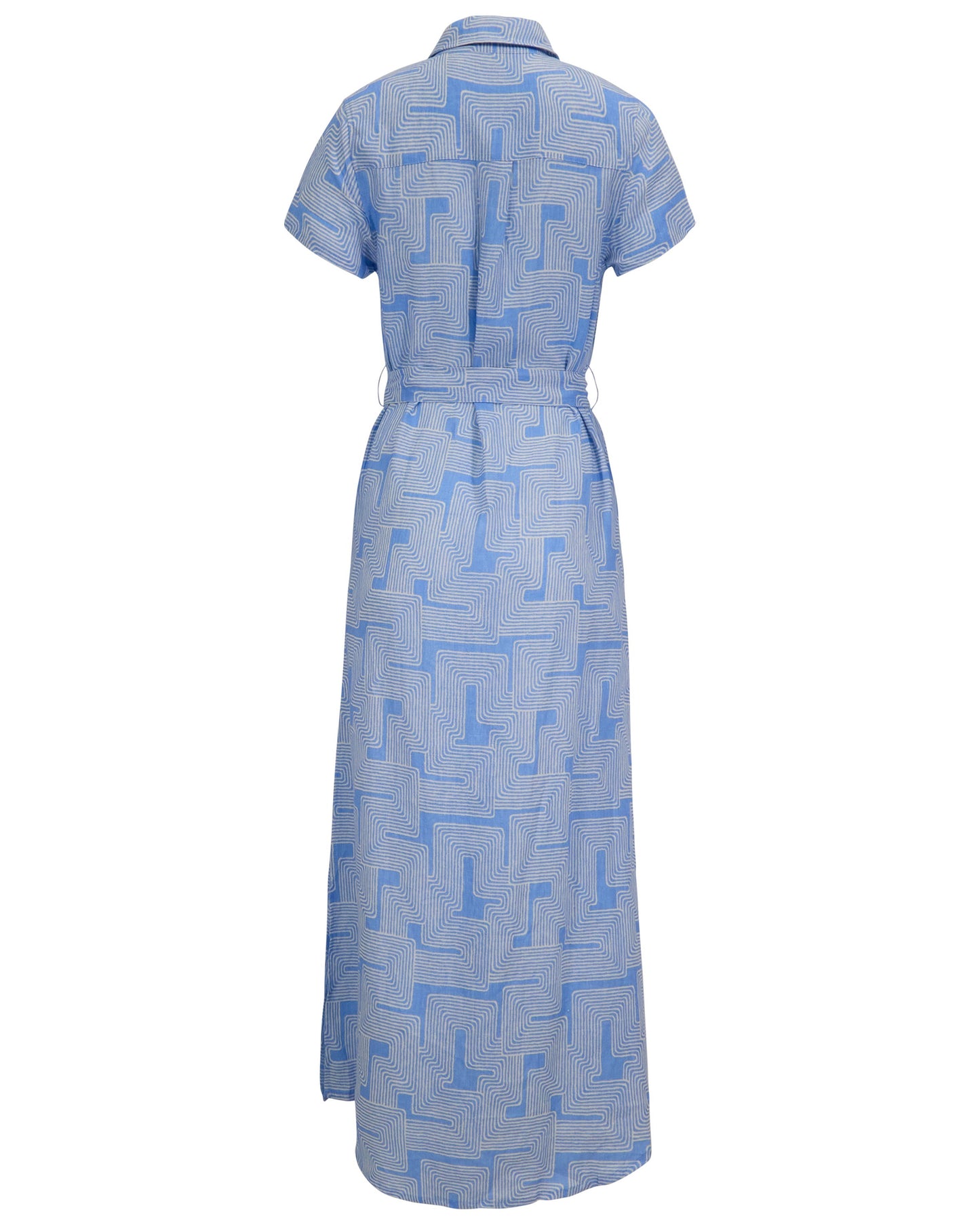 DORINDA INTER TWINE BLUE WOMENS SHIRT DRESS