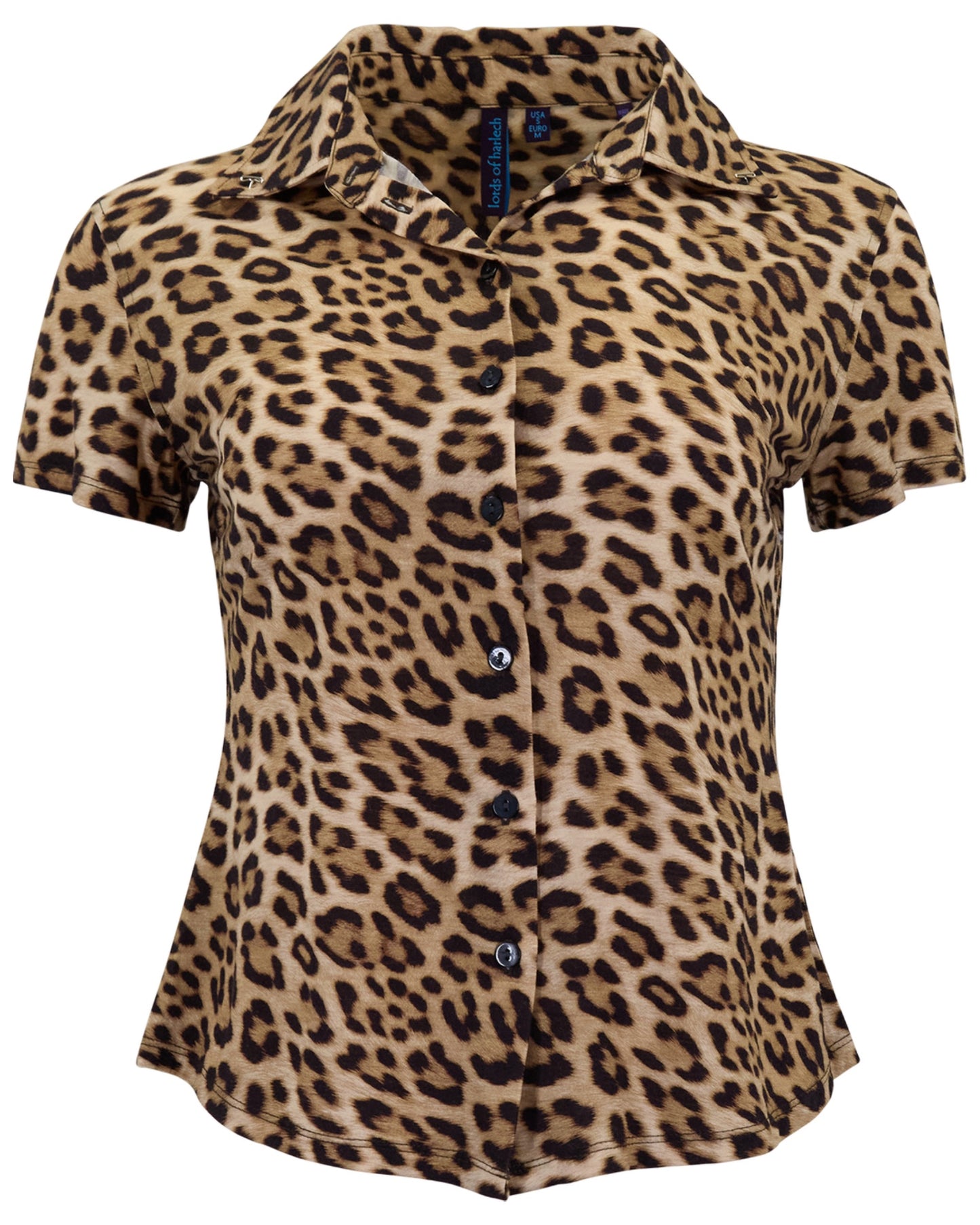 SADE LEOPARD BROWN WOMENS PRINTED SHIRT