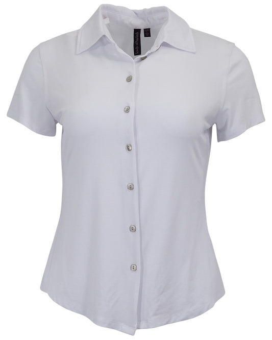 SHELLEY WHITE WOMENS SHIRT